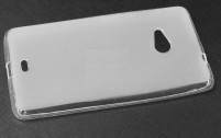 Силиконов гръб ТПУ мат за Microsoft Lumia 550 бял прозрачен